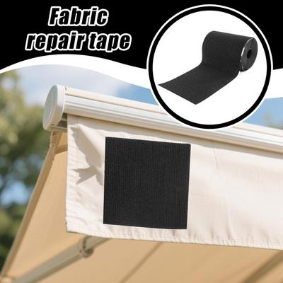 Fabric Tape Self-Adhesive Clothes Patch Weatherproof Washable Canvas Leather Repair Tape for Boat Cover Furniture Tent