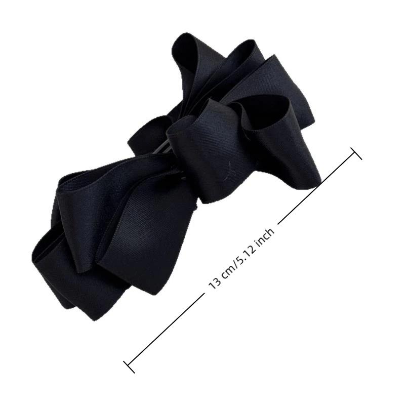 Bow Hair Claw Clip Solid Color Black White Hair Shark Grab Clip Hair Style Tools Hair Accessories For Women Girl