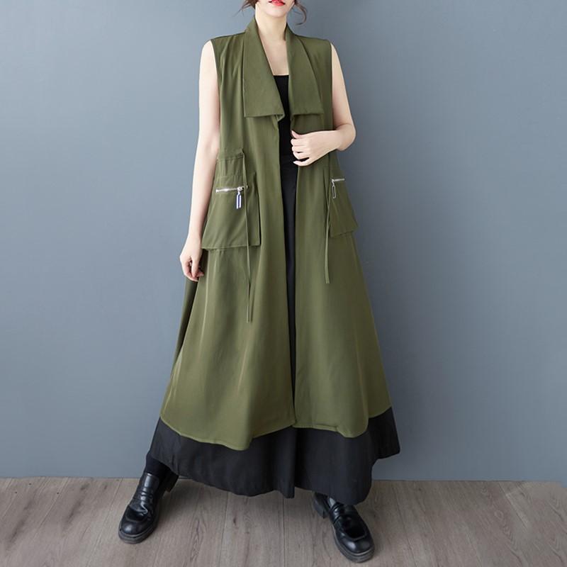 Bez rukávů Plus size Bavlněné vintage nové šaty pro ženy, ležérní volné dlouhé jarní, letní, podzimní šaty