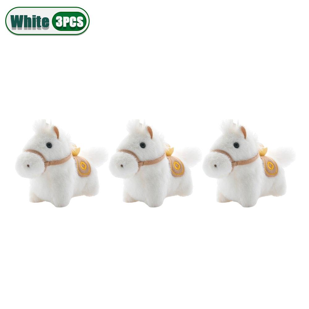 1-20 Stück Neu Heiß Verkauft Pony Plüsch Schlüsselanhänger Anhänger Maskottchen Puppe Schreibtisch Pony Rucksack Anhänger Plüschpuppe Ornament Kreative Geschenke