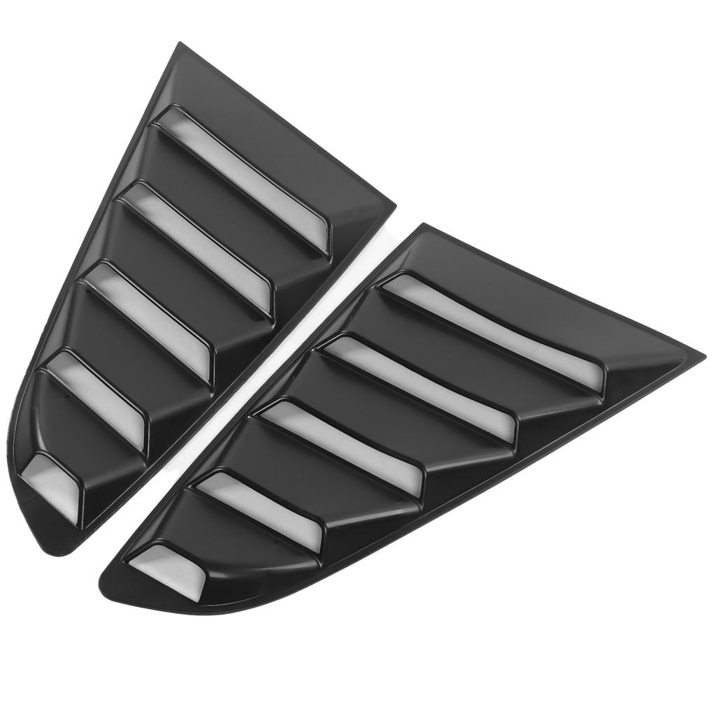 2pcs Auto Black Side Window Louver Windshield Sun Shade Cover Fit for Ford Mustang 2015‑2020