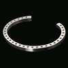 Bracelet Star Star Open Bangle Stainless Steel Silver [ZIYMU] Men's Women's zm-b-027s
