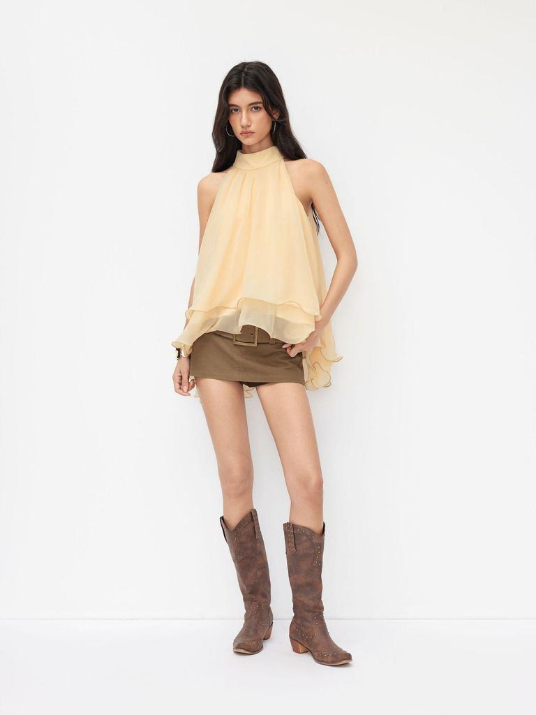 Women's Stylish Irregular Loose-Fit Top - Flattering, Lightly Mature Design