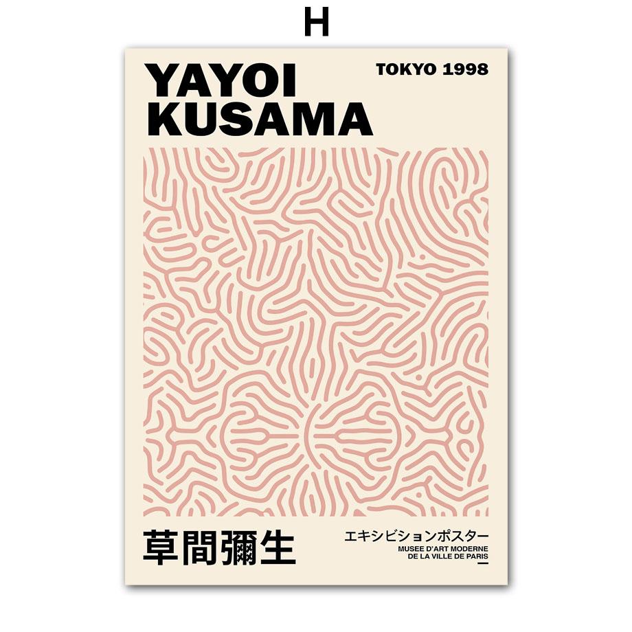 Yayoi Kusama Matisse Picasso Blumenmarkt Wandkunst Poster Drucke Abstraktes Leinwandgemälde Bilder für Modernes Zimmer Heimdekor