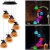 Waterproof Solar Wind Chime Pumpkin Lamp LED Hallowen String Light  Hallowen Decoration
