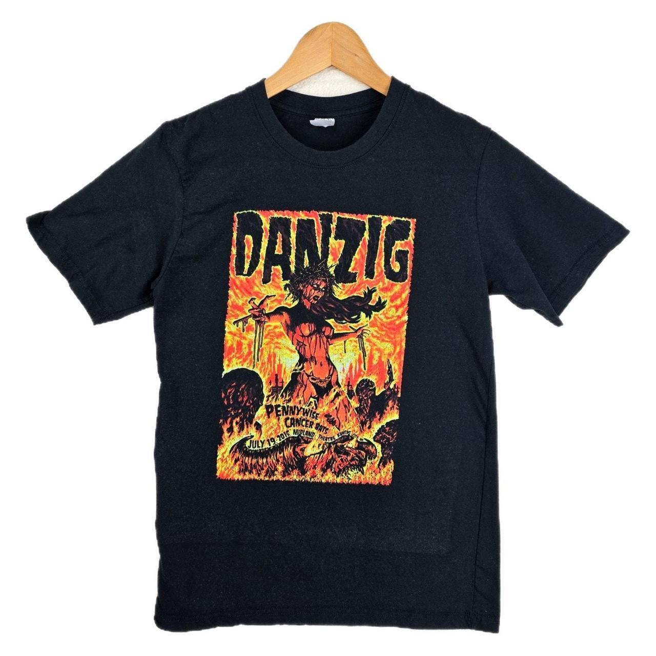 Danzig band 90s Retro style Horror Graphic Black T shirt vtg M