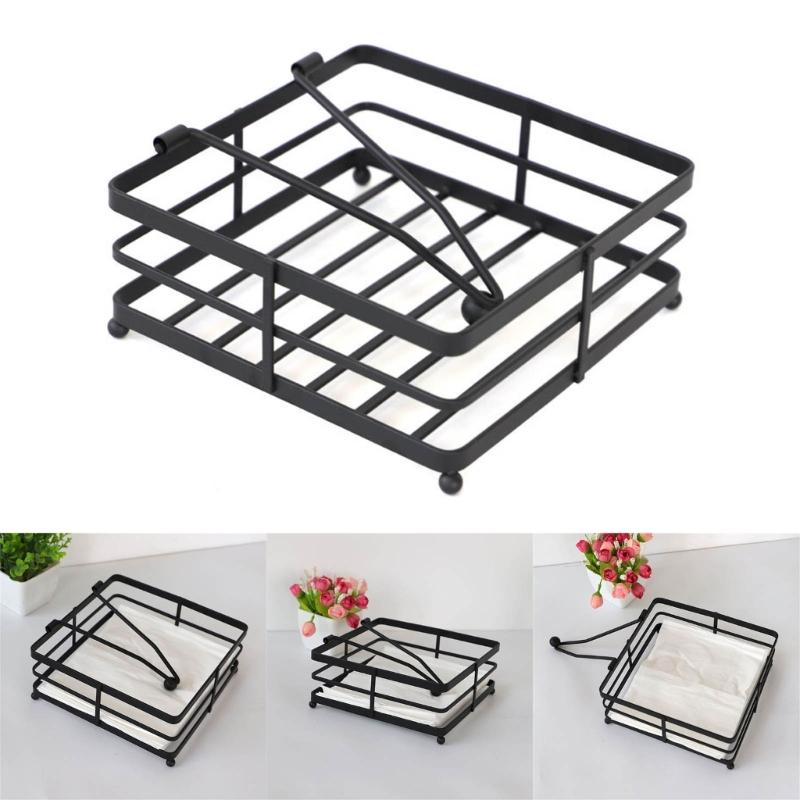 Tisch-Taschentuchaufbewahrungshalter für den Außenbereich, Arbeitsplatte, Metall, Schreibtischornament, Tischplatten-Taschentuchspender für Zuhause, Restaurant