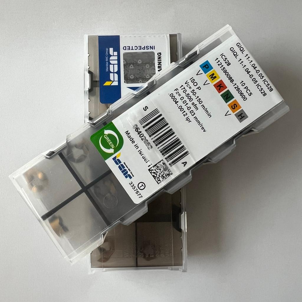 ISCAR / GIQL11-1.04-0.05 IC528 / Industrial indexable carbide inserts 10 Pcs
