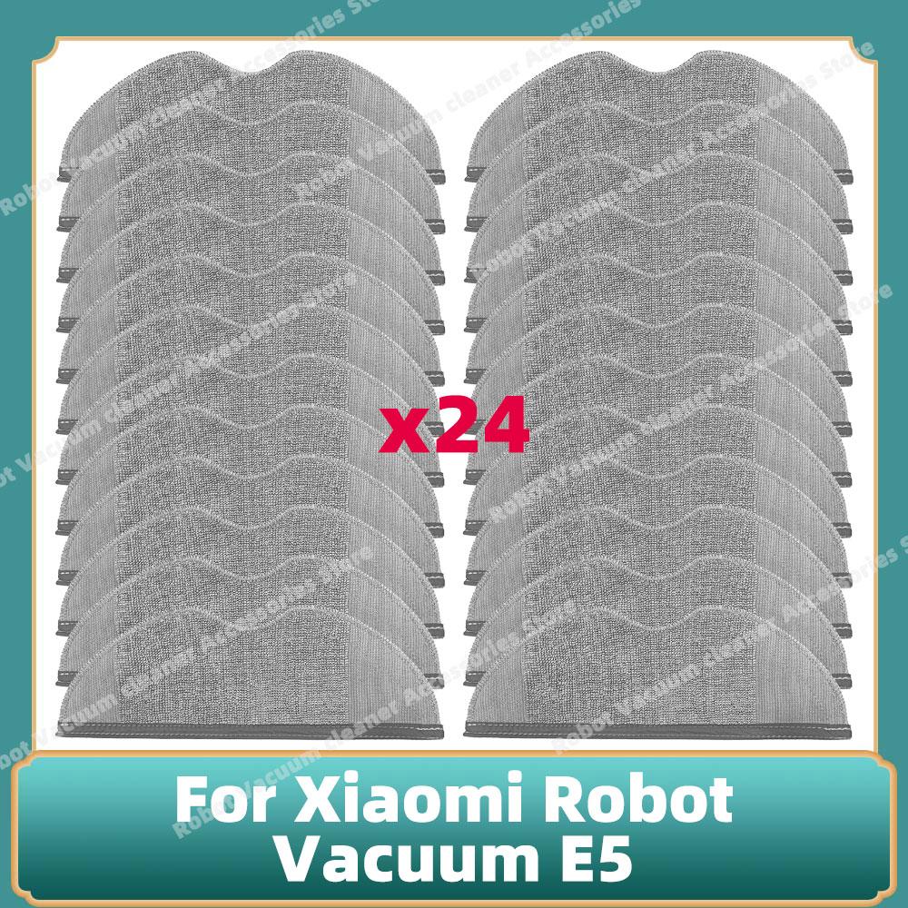 Compatible For Xiaomi Robot Vacuum E5 / C108 Side Brush Heap Filter Mop Cloth Accessories Replacement Spare Parts