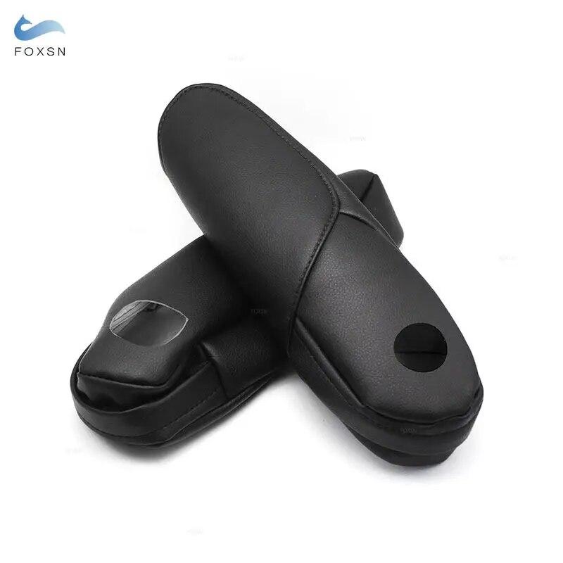 Armlehnenbezug für Honda CRV 2007 2008 2009, schwarzes Mikrofaserleder, rechts und links, Seitensitz-Armlehnengriffabdeckung