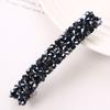 Light luxury crystal hairpin, high-end headgear, flash diamond edge clip, handmade jewelry, hair accessories.