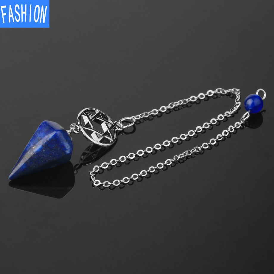 Spirit Pendulum Natural Crystal Pendant Treatment Point Pendulum Weika Meditation Semi Gem Jewelry Gift
