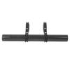 Bike Multifunction Extension Bracket Code Table Light Support Flashlight Stand Carbon Grain Double Clampblack