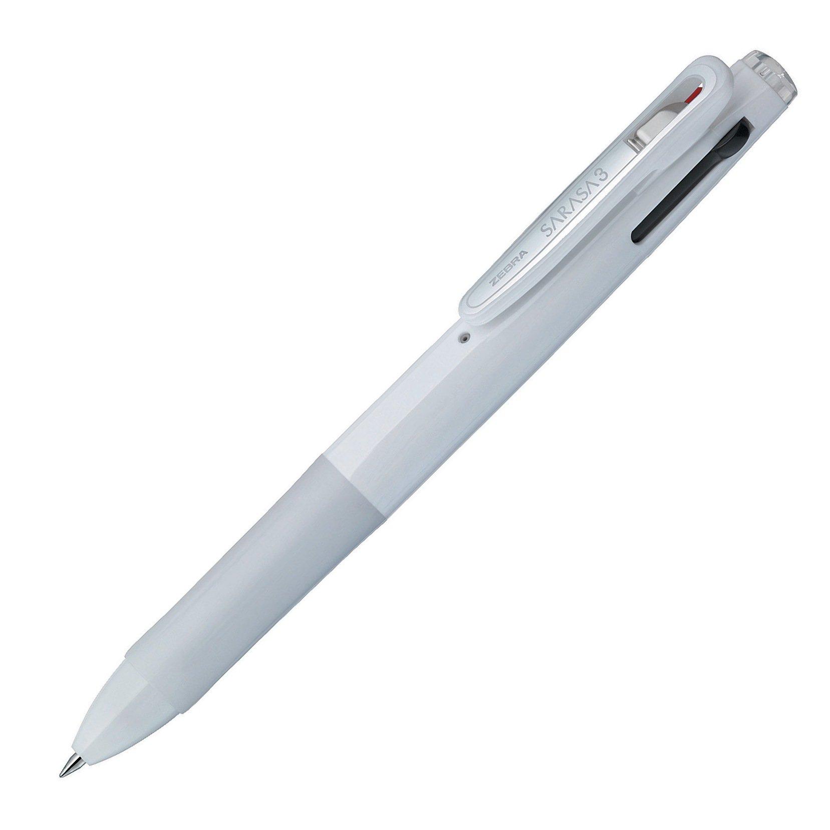 

Zebra ballpoint pen Sarasa 3B Snow White 10 pieces 3-color 0.5 B-J3J2-SW