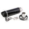 51mm Universal Motorcycle Exhaust Modified Scooter Exhaust Glossy Carbon Fiber