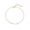 14K Gold Plated Four Leaf Clover Flower Shaped Zircon Bracelet for Women Fashion Exquisite Adjustable Bracelet Jewelry Gift