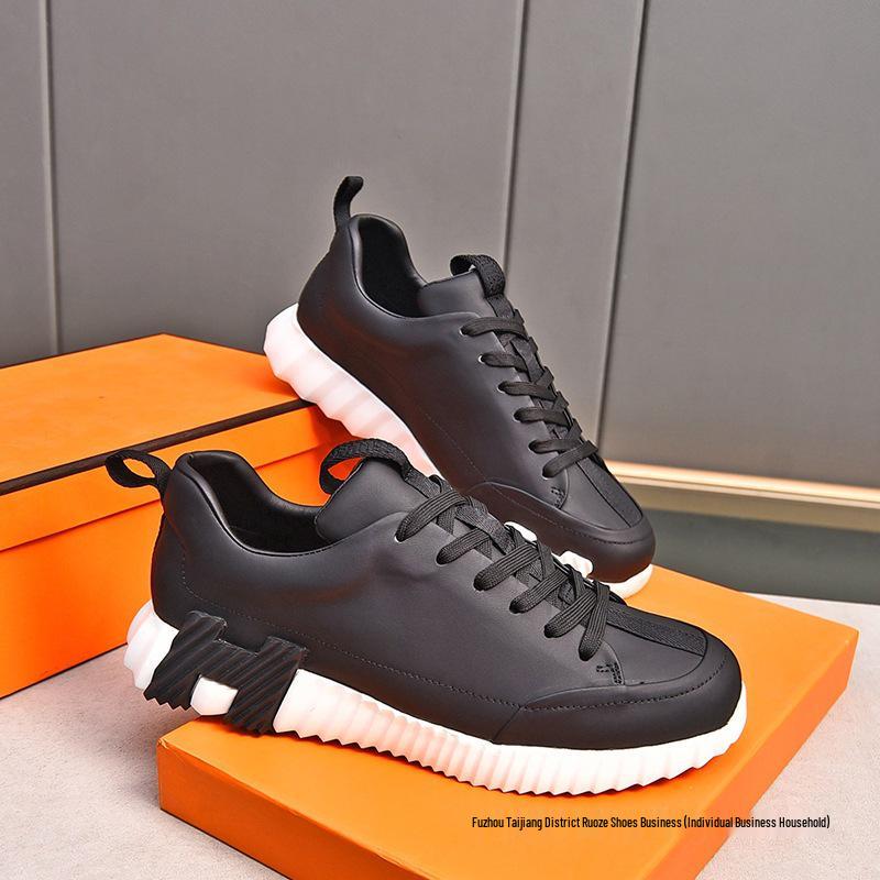 Europäischer & Amerikanischer Stil Herren Freizeit Dicke Sohle Weiße Sportschuhe