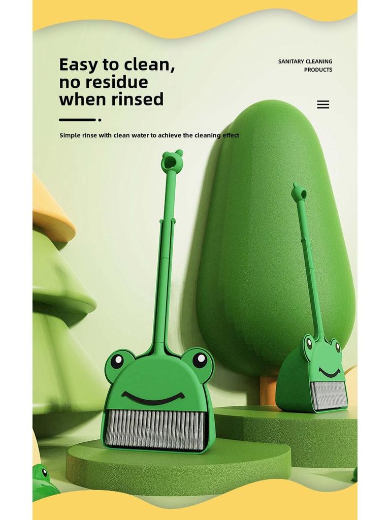 Children's Broom and Dustpan Set - Toy Cleaning Kit for Kids