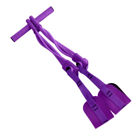 4/8-Tube Pedal Ankle Puller Resistance Band with Handle Elastic Yoga Sit-up Pull Rope Men Women Pedal Tensioner Exerciser Workout Equipment