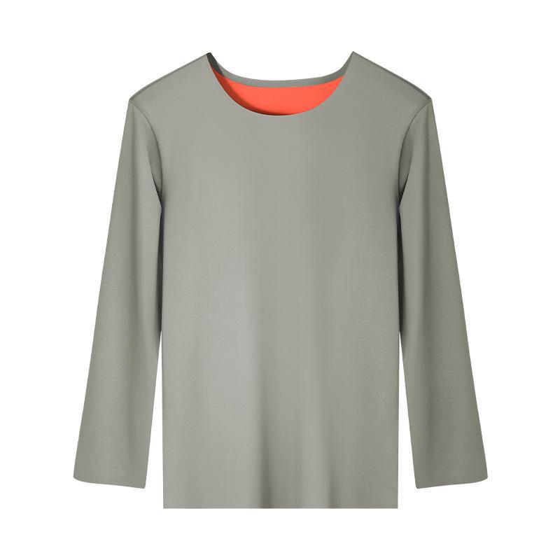 Men's Seamless Thermal Long-Sleeve Shirt for Autumn & Winter