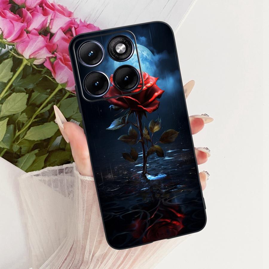 Fashion Painted Shell for Motorola Edge 70 Fusion Case Eedge70 Fusion Soft Silicone Black Cover for Moto edge 70fusion Capa