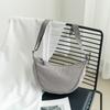 Casual Minimalist Crescent Zipper Shoulder Bag, All-Match Versatile Handbag For Daily Use, Sports Bag