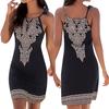Dámské Sexy Mini Šaty na Tenká Ramínka Bez Rukávů S Odkrytou Zády Letní Plážové Šaty