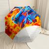 1pc Golf Fire Pattern Umbrella Design Automatic Opening and Closing Umbrella, High-quality Travel Umbrella,  c1128232