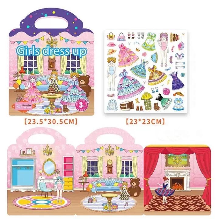 Montessori Quiet Book for Children Puzzle Word Recognition Early Education Enlightenment Stickers Toy Book for Kids
