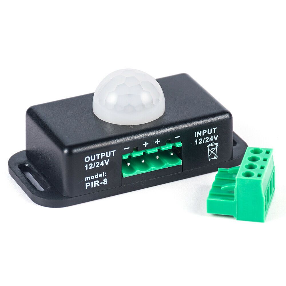 Home Energy-saving Infrared PIR Motion DC 12V-24V For LED Light Strip Switch Body Auto Sensor