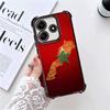 Morocco Flag Plating Phone Case For Xiaomi Redmi Note 14 15 Pro Plus 13 12 11 11S 11T 10 9S 9 5G Anti-Fall Airabag Cover
