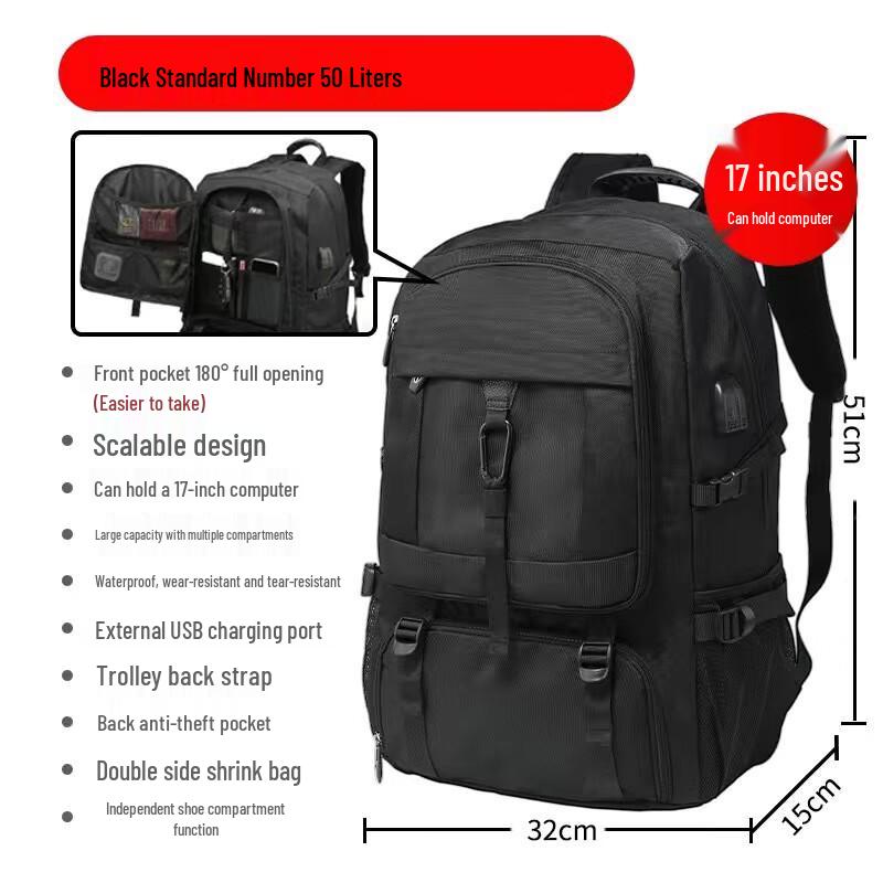 Yizhou Large Capacity Travel Hiking Backpack