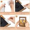 4 Pairs Removable Photo Frame Tape Strips Punch-free Poster Frame Hanging Stickers  Wall Decor