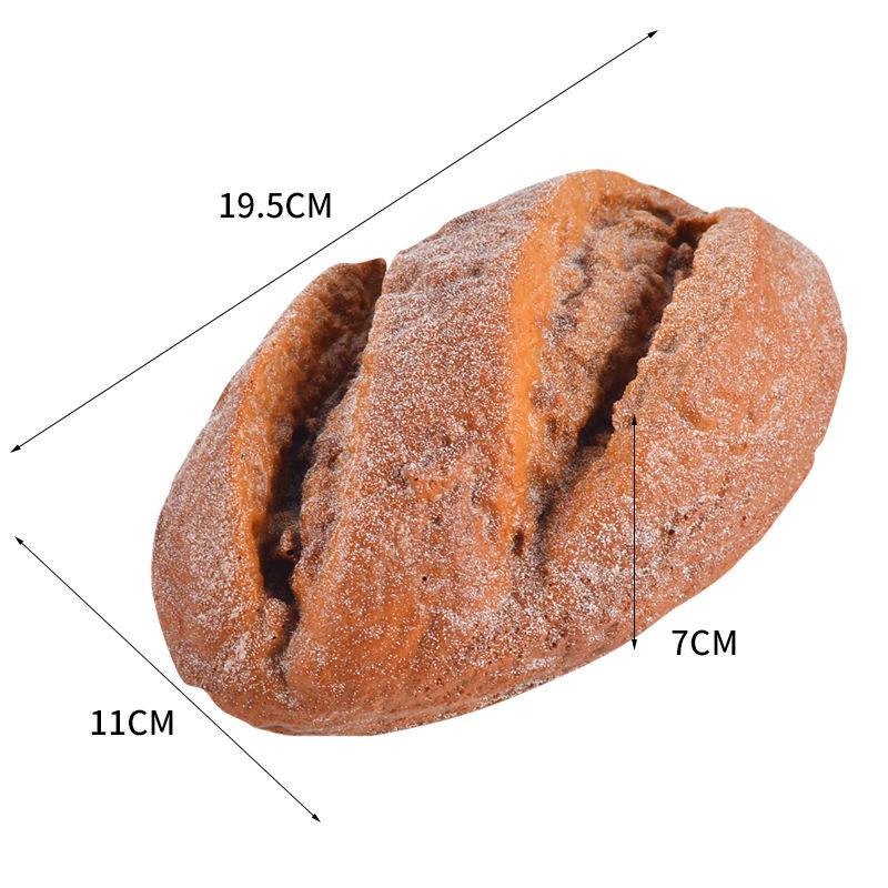 Umělý chléb Dort Toast Měkký PU Model bagety Potravina Falešný chléb Simulační ozdoby Pekárna Dekor Fotografie Rekvizity
