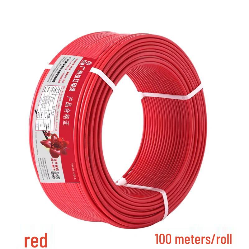 Zhujiang National Standard Flame Retardant Stranded Copper Core Electrical Wire for Household Use (1, 1.5, 2.5, 4, 6 Sq mm)