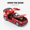Mercedes Benz SLS AMG Supercar Simulation Druckguss & Spielzeugfahrzeuge Sounds & Licht Pull Back Car 1:32 Legierungskollektionsmodell
