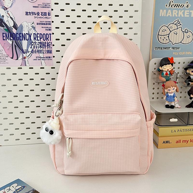 New Versatile Large-capacity Schoolbag for Women Ins Simple and Versatile Japanese Junior High School Students Leisure Travel Backpack for Women