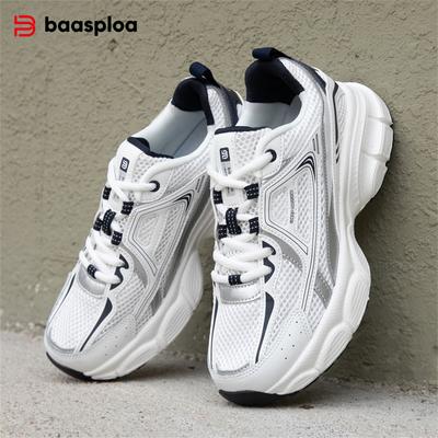 Scarpe da corsa da donna, superficie in mesh antiscivolo, scarpe sportive casual alla moda da donna, comode, scarpe da donna di marca