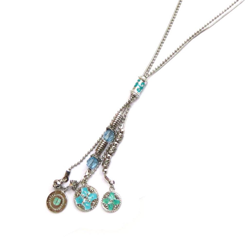 Les Trésors De Lily [J6965] - Turquoise 'Kilimanjaro' Necklace