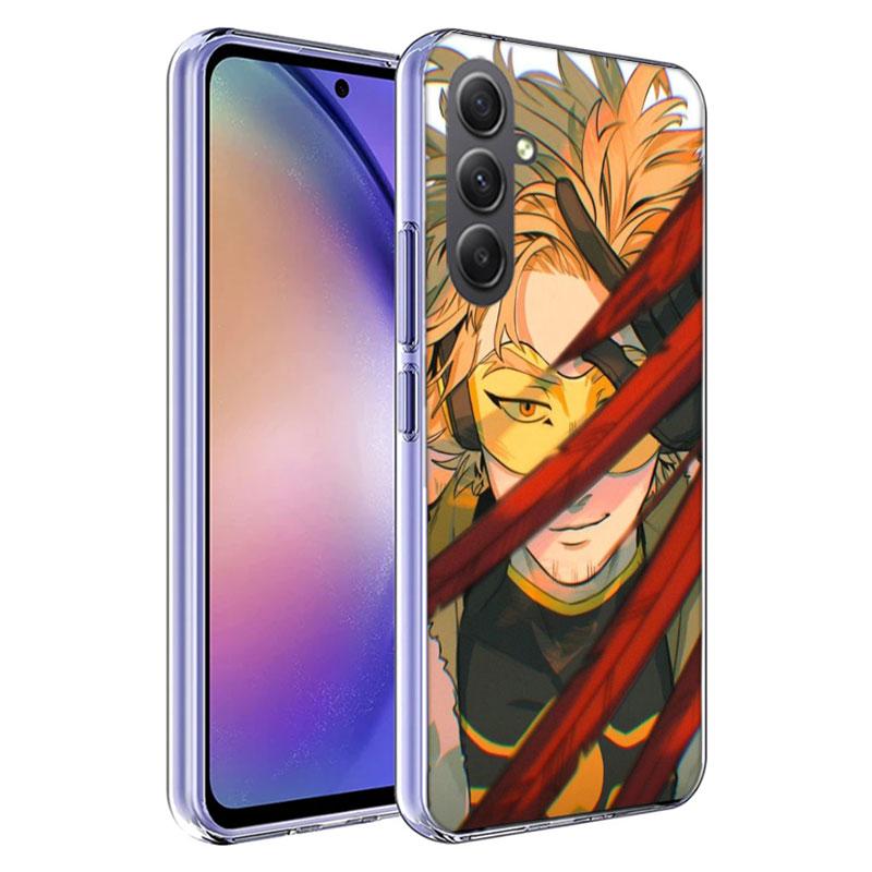 Anime MHA Hawks BNHA Phone Case for Samsung A17 A37 A57 A07 A16 A26 A36 A56 A06 A02S A12 A22 A32 A52S A04S A14 A24 A34 A54 A03 A