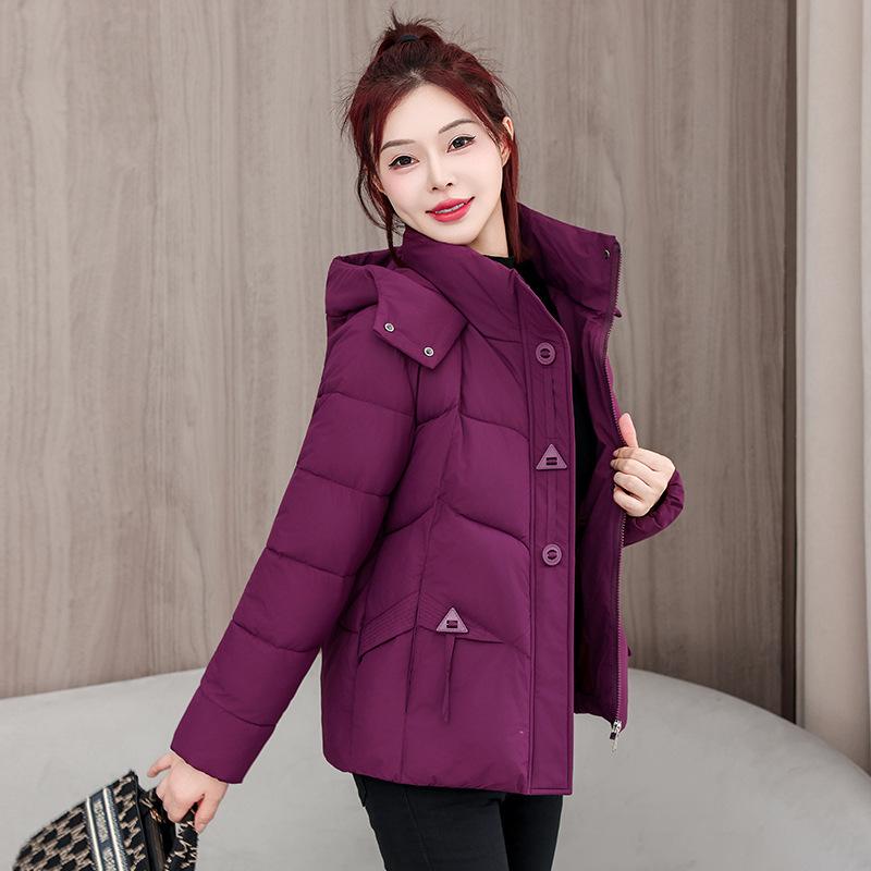 Women's Winter Hooded Thickened Oversized Short Down Jacket