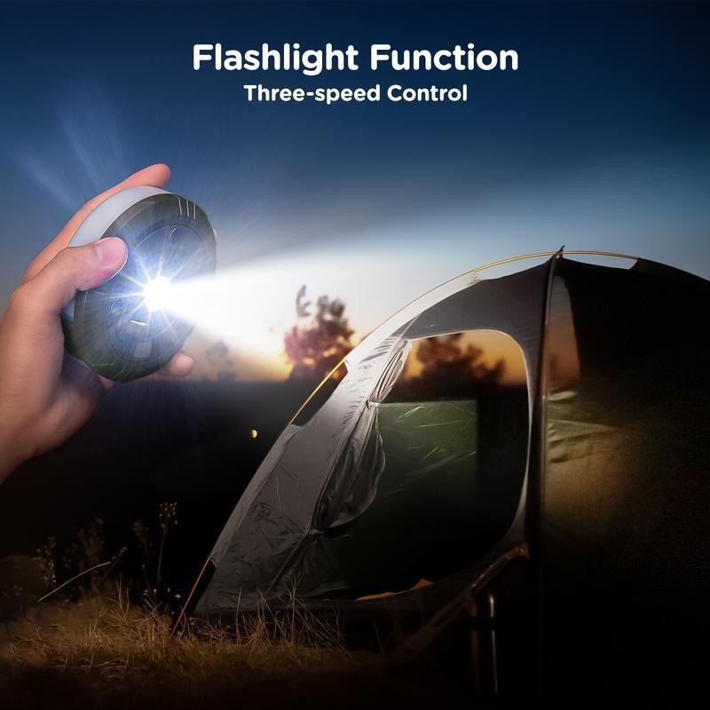 1pc Multifunctional LED Camping Light with Warm White and RGB String Lights, Rechargeable LED Ambient Magnetic String Lights Tent Light
