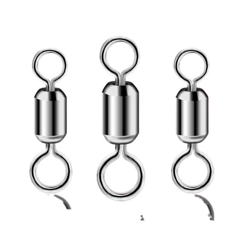 Stainless Steel High-Speed Figure Eight Rings - Swivel Connectors for Fishing Tackle