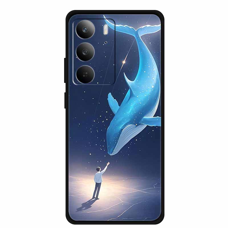 For Realme C75 4G Global C 75 Phone Case Cute Cats Back Cover TPU Soft Silicone Protector Gradient Shield Funda for Realme 14X