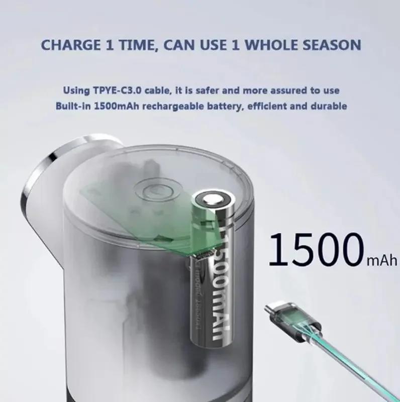 320ml Automatic Foam Soap Dispenser USB Rechargeable Liquid Soap Dispensers Digital Display Foam Hand Sanitizer Machine Washing