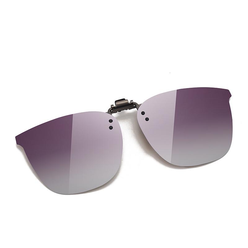 Stylish Polarized Clip-on Sunglasses for Driving and Fishing - Ultra-light Flip-up Design for Myopia
