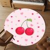 1pc Cherries Heart Round Chair mat Area Rug - Non-Slip, Floor Mat for Office, Bedroom, and Indoor Decor c1125133