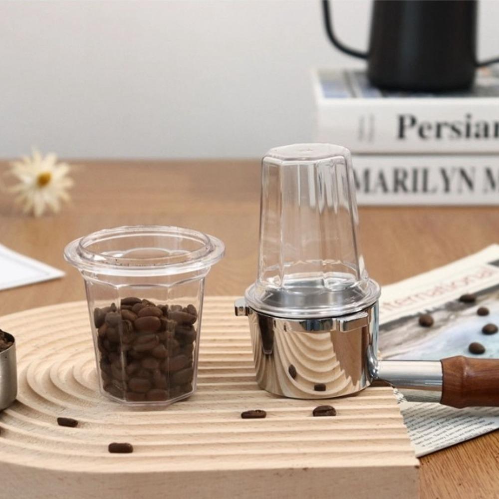 Antistatic Coffee Dosing Cup Transparent Coffee Powder Dosing Cup Espresso Machine Accessories 58mm