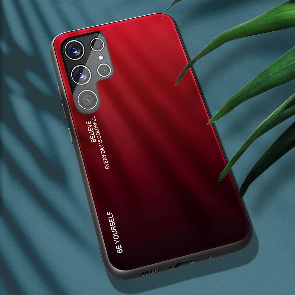 

Модный силиконовый стеклянный чехол для Samsung Galaxy S24 S23 S22 Ultra Plus 5G, защита камеры, противоударные чехлы для телефонов, чехлы For Samsung S22Ultra