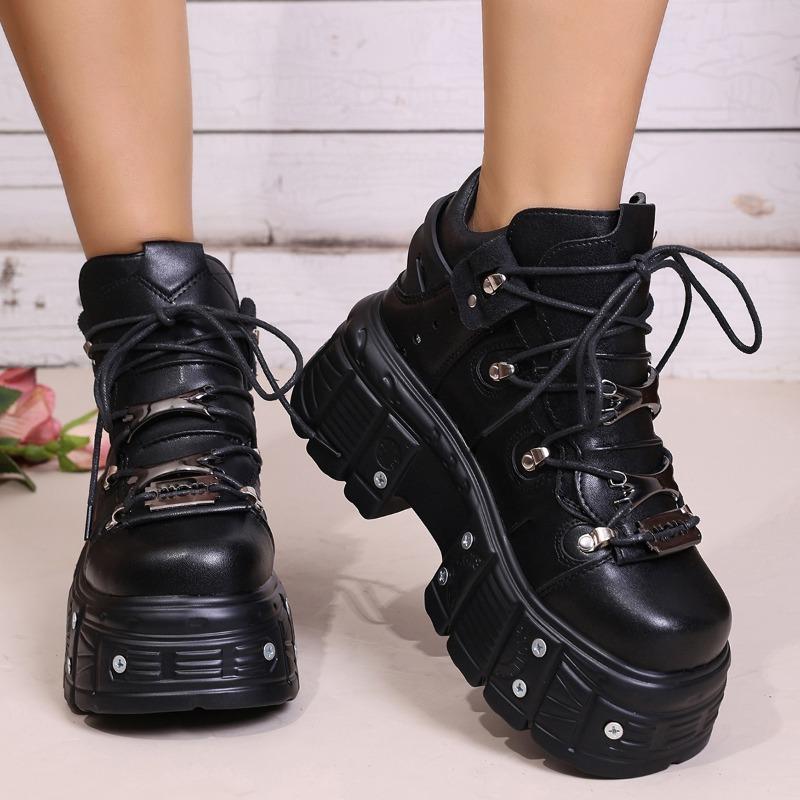 

2026 New Daddy Shoes Platform Women s Personality Casual Sneakers 36 чёрный